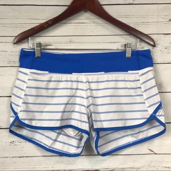 lululemon athletica Pants - Lululemon Speed Shorts Deauville Stripes, Size 8